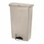 RUBBERMAID - Poubelle à pédale frontale Slim Jim beige 68L