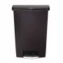 RUBBERMAID - Poubelle à pédale frontale Slim Jim noire 90L