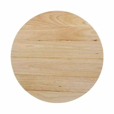 BOLERO - Plateau de table rond pré-percé coloris bois naturel 600mm