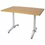 BOLERO - Pied de table double aluminium 