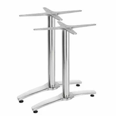 BOLERO - Pied de table double aluminium 