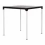 BOLERO - Table carrée avec pieds aluminium noire 750mm