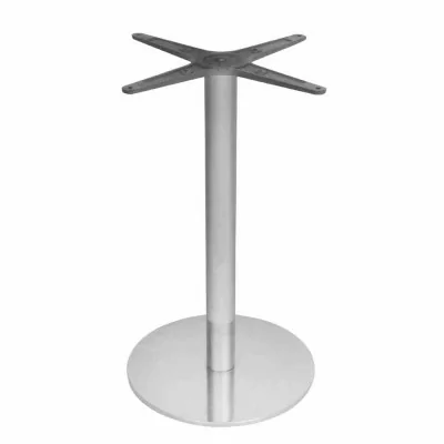 BOLERO - Pied de table rond en acier inoxydable 