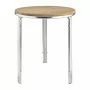 BOLERO - Table ronde en frêne et aluminium 600mm