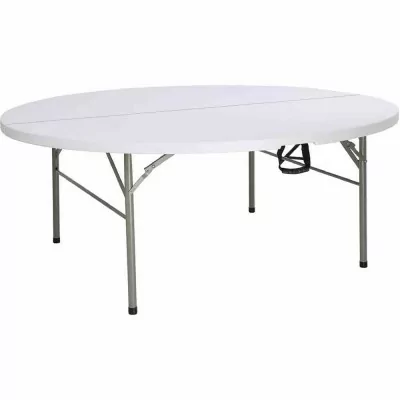 BOLERO - Table ronde pliante par le centre 1,8m