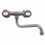 GASTRO M - Robinet mélangeur bi-trou standard fixation murale col bas 300mm 