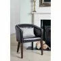 BOLERO - Fauteuil en simili cuir marron foncé