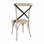 BOLERO - Chaises en chêne avec dossier croisé sable (lot de 2)