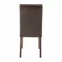 BOLERO - Chaises en simili cuir marron foncé (lot de 2)