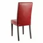 BOLERO - Chaises en simili cuir rouge (lot de 2)