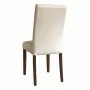 BOLERO - Chaises en simili cuir crème (lot de 2)