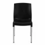 BOLERO - Chaises bistro empilables noires (lot de 4)