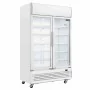 POLAR - Armoire réfrigérée 2 portes vitrées à charnières avec caisson lumineux Série G 950L