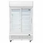 POLAR - Armoire réfrigérée 2 portes vitrées coulissantes avec caisson lumineux Série G 950L