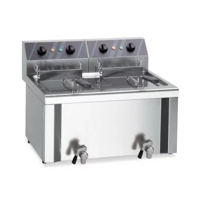 MBM - Friteuse de table professionnelle, 2 cuves 10/12 L