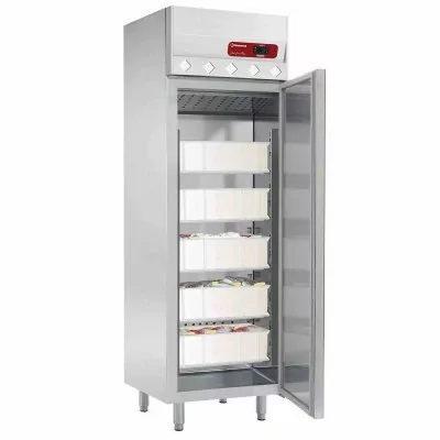 DIAMOND - Armoire inox positive pour poissons 400 L 1 porte pleine