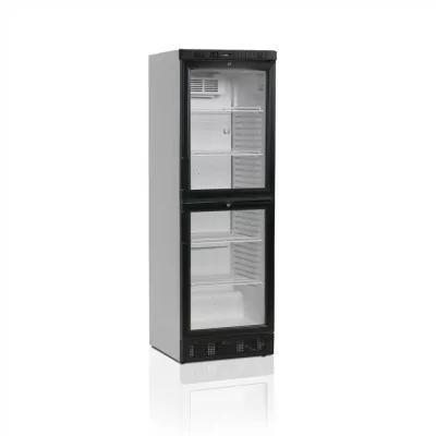 TEFCOLD - Armoire à boisson 347 L - 2 portillons noirs vitrés