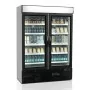 TEFCOLD - Armoire à boisson noir 1079 L 2 portes vitrées