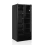 TEFCOLD - Armoire froide positive noire 535 L - 2 portes