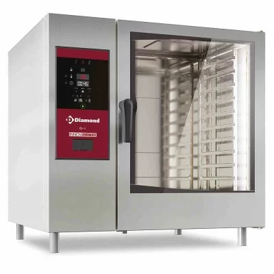 DIAMOND - Four électrique vapeur boiler et convection 10x GN2/1 + Cleaning