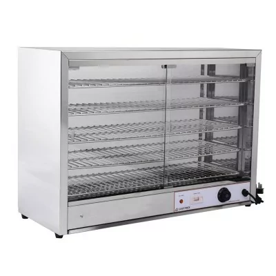 CUISTANCE - Vitrine chauffante en inox L. 865 mm