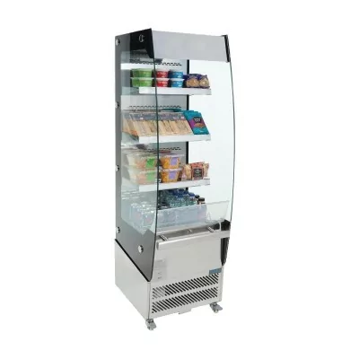 POLAR - Vitrine positive libre-service 220 L 4 niveaux