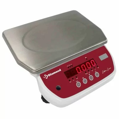 DIAMOND - Balance électronique inox portée 6 kg précision d'affichage 1 g 