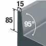 DIAMOND - Table frigorifique 'murale' ventilée, 3 portes GN 1/1, 405 Litres