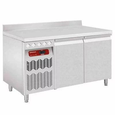 DIAMOND - Table frigorifique 'murale', ventilée, 2 portes GN 1/1, 260 Litres groupe à GX