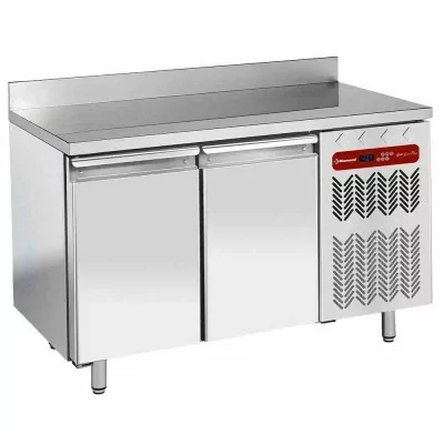 DIAMOND - Table frigorifique 'murale', ventilée, 2 portes GN 1/1, 260 Litres