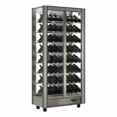 DIAMOND - Vitrine réfrigérée à vins 530 Litres 112 bouteilles Modulable Traversant