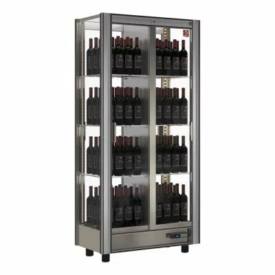 DIAMOND - Vitrine réfrigérée à vins 530 Litres 128 bouteilles Modulable Traversant