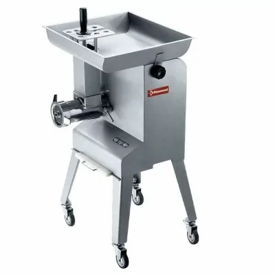 DIAMOND - Hachoir en inox N° 32, Ø 6 mm, 600 kg/h, piètement sur roues