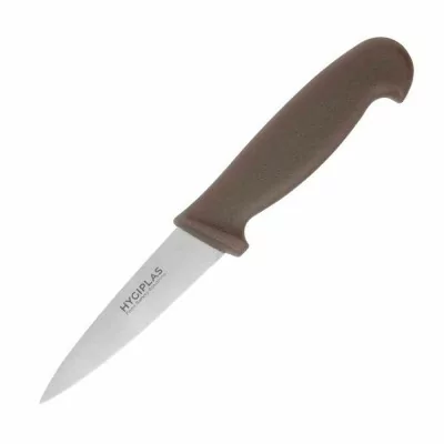 HYGIPLAS - Couteau d office marron 90 mm