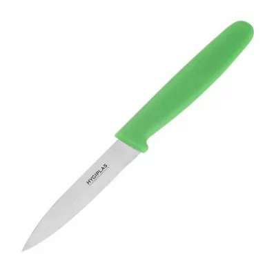 HYGIPLAS - Couteau d office vert 7,5 cm