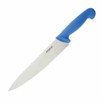 HYGIPLAS - Couteau de cuisinier bleu 215 mm