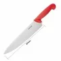 HYGIPLAS - Couteau de cuisinier rouge 255 mm