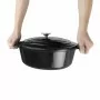 VOGUE - Cocotte ovale noire 5L