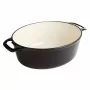 VOGUE - Grande cocotte ovale noire 6L