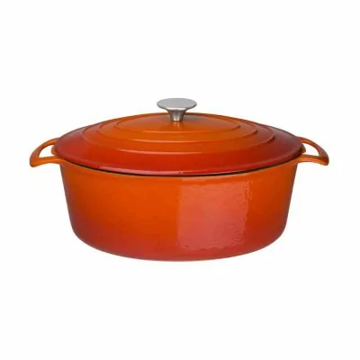 VOGUE - Grande cocotte ovale orange 6L