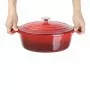 VOGUE - Grande cocotte ovale rouge 6L