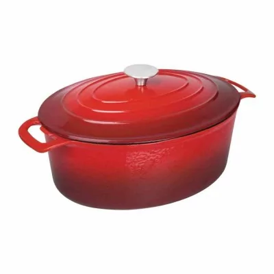 VOGUE - Grande cocotte ovale rouge 6L