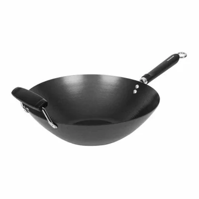 KITCHEN CRAFT - Wok antiadhésif fond plat 35 cm