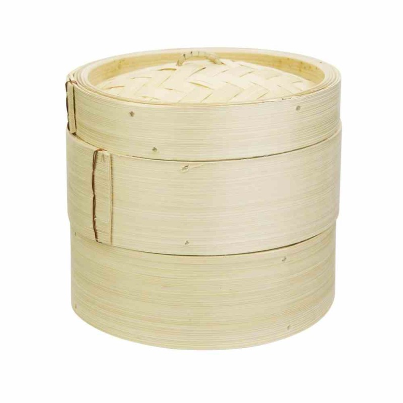 Cuiseur Vapeur En Bambou Naturel Diamètre 15cm - 1 Lot à Prix