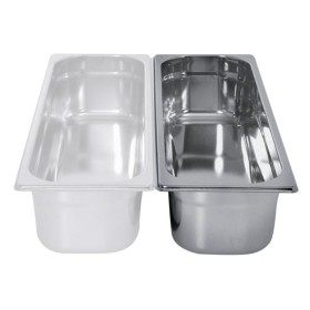 L2G - Bac gastro inox, capacité GN 2/4 hauteur 40 mm