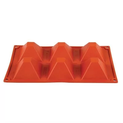 PAVONI - Plaque 6 pyramides en silicone Formaflex