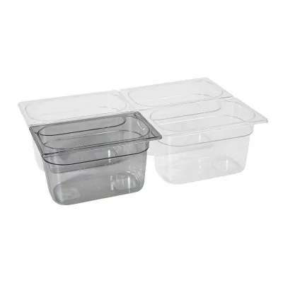 L2G - Bac gastro transparent, capacité GN 1/4 hauteur 150 mm