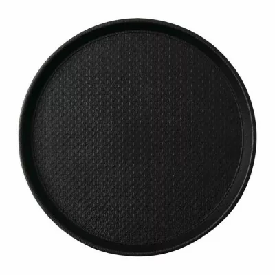 ROLTEX - Plateau antidérapant Blackline rond 310 mm noir