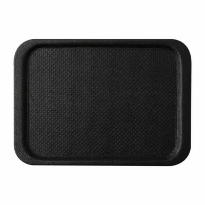 ROLTEX - Plateau antidérapant Blackline rond 490 x 340 mm noir