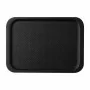 ROLTEX - Plateau antidérapant Blackline rond 490 x 340 mm noir